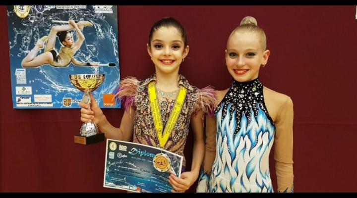 Gimnastele Sabina Enache și Anisia Drăgan, la Centrul Național Olimpic pentru Junioare de la Arad