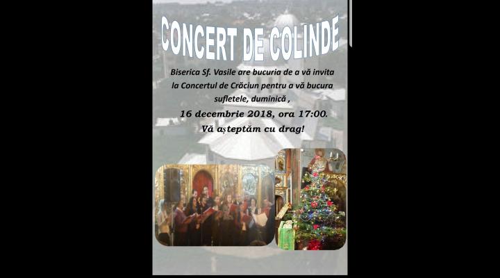 Concert de colinde, duminica, 16 decembrie, la Biserica Sfantul Vasile din Ploiesti