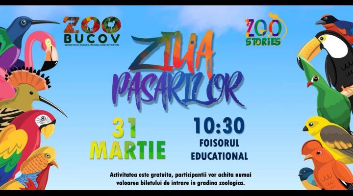 "Ziua păsărilor", la Zoo Bucov, duminică, 31 martie