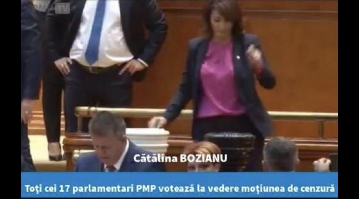 Catalina Bozianu, deputat PMP: "Prin votul nostru, am scăpat, astăzi, România de un guvern incompetent, incoerent și, în ultimele luni, ilegitim"