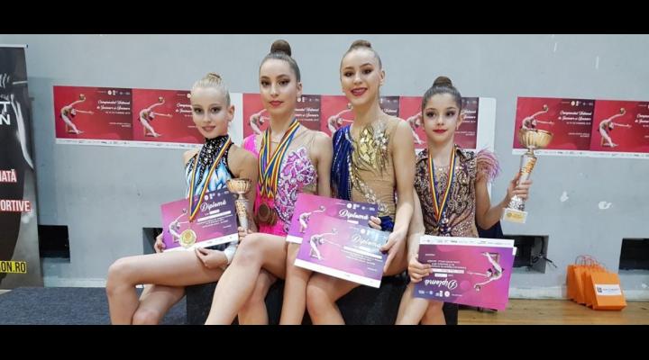 Gimnastică ritmică: CSM Ploiești, din nou campioană națională de junioare în concursul pe echipe