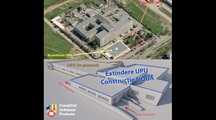 Încep lucrările de extindere și modernizare la Unitatea Primiri Urgențe (UPU), din incinta Spitalului Județean de Urgență (SJU) Ploiești