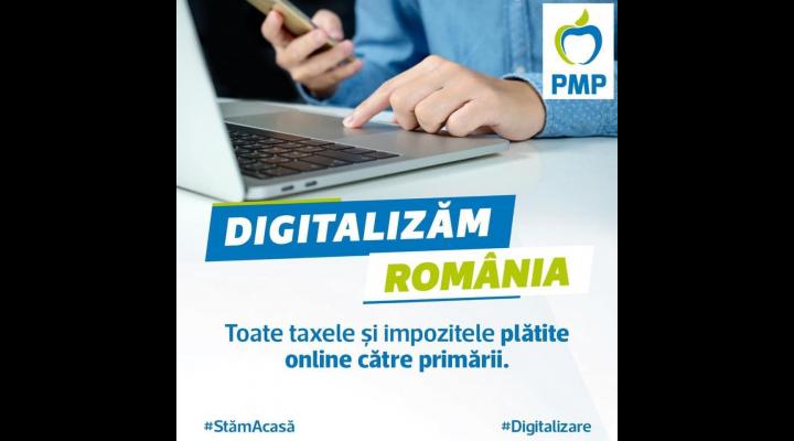 PMP propune plata online a tuturor taxelor și impozitelor locale către primării  și decontarea de stat a primei semnături electronice