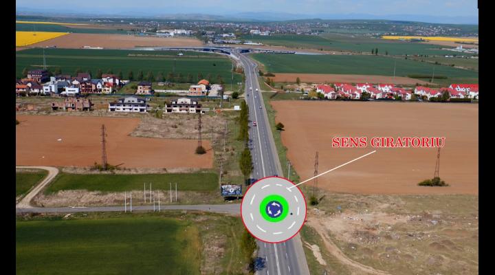 Un nou sens giratoriu va fi construit în Prahova, la intersecția dintre DJ 102 (strada Găgeni) cu DE 107 (strada Hortensiei).