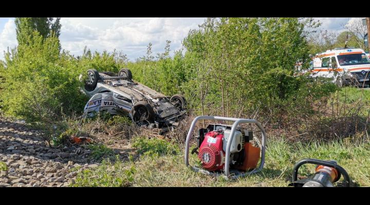 Sindicatul Poliției Locale "Mihai Viteazul": Autospeciala lovită de tren în Dumbrava mergea la un apel pe 112