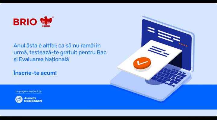 Testare gratuită a elevilor care se pregătesc pentru Bac și Evaluarea Națională