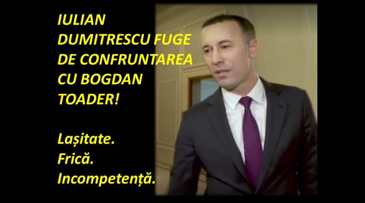 PSD Prahova: Iulian Dumitrescu fuge de confruntarea cu Bogdan Toader