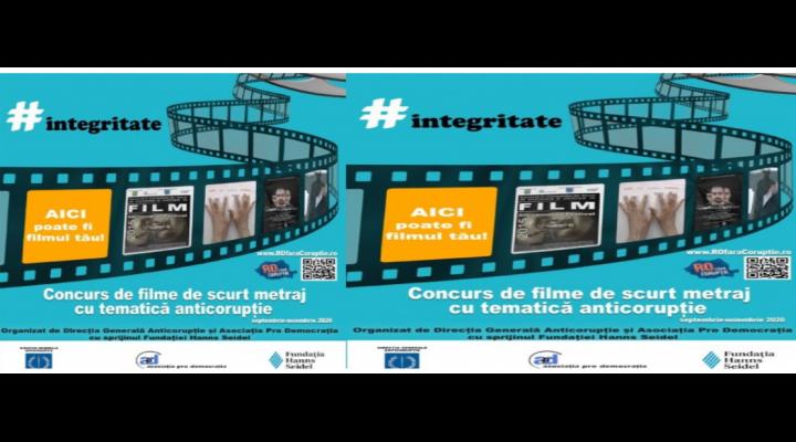 Concurs de filme de scurt metraj cu tematică anticorupție, organizat de DGA