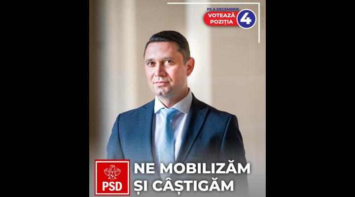 Mesaj Bogdan Toader, Candidat PSD la Camera Deputaților: "Este crucial să ieșim cât mai mulți la vot, duminică, pe 6 decembrie!"