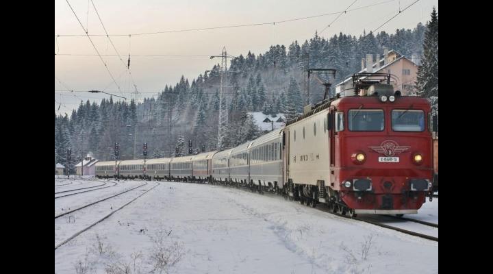 Circulație trenuri în condiții de iarnă