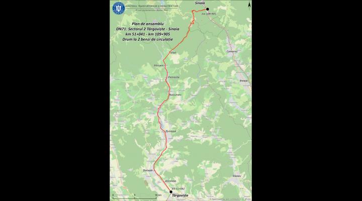 Drumul DN 71 Târgoviște - Sinaia va fi modernizat/Licitația a fost lansată