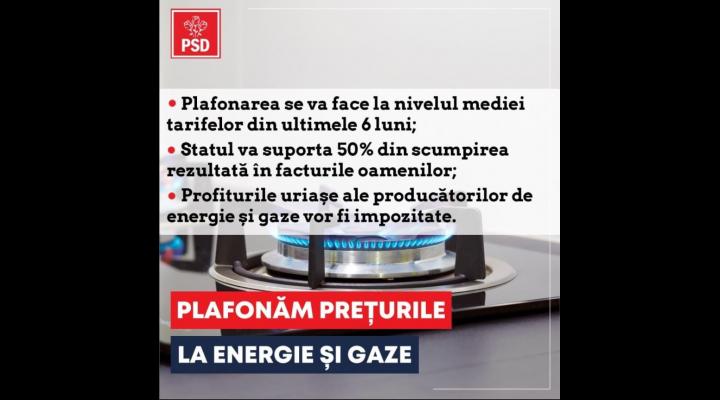 Bogdan Toader: “PSD propune plafonarea prețurilor la gaze și energie electrică, dar Cîțu se mai gândește!”