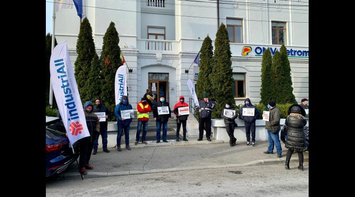 Salariații OMV PETROM au protestat inclusiv în Ploiești