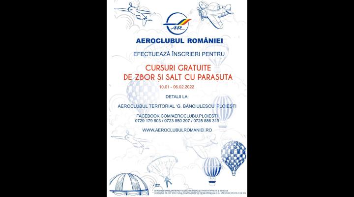 Cursuri gratuite de zbor și salt cu parașuta, la Aeroclubul din Ploiești/Care sunt condițiile