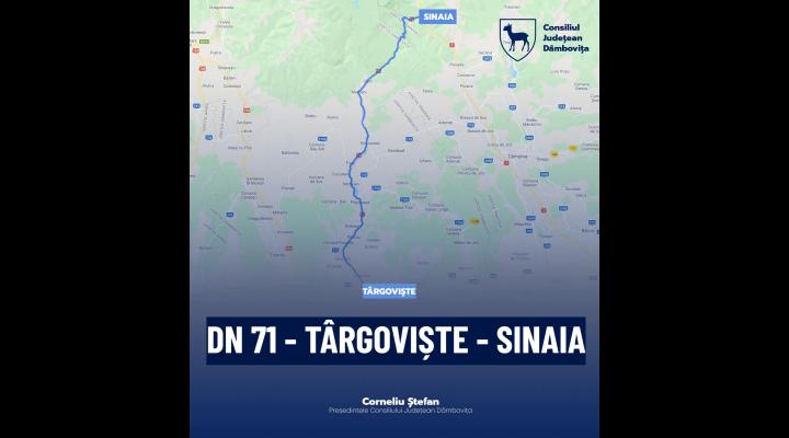 CJ Dâmbovița anunță că  DN 71, pe tronsonul Târgoviște-Sinaia, ar putea fi reabilitat