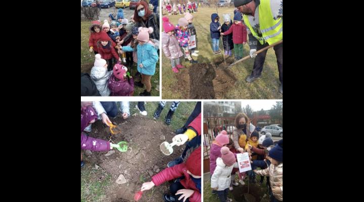 Preșcolarii Grădiniței cu program prelungit nr. 47 s-au alăturat campaniei “Plantează un copac! Adoptă un copac!”