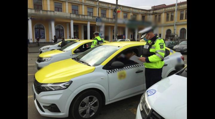 Taxi-urile din Ploiesti, verificate de politisti in aceste momente