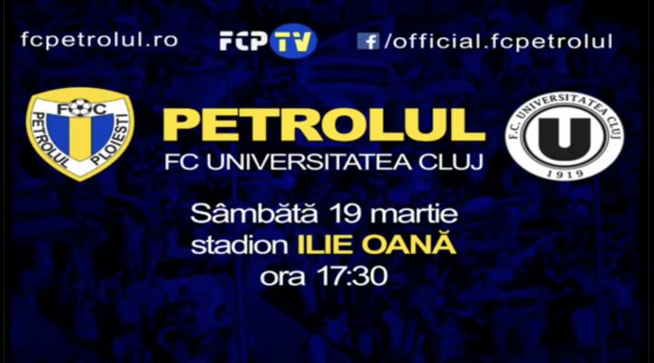 FC Petrolul Ploiești a pus în vânzare biletele pentru partida cu Universitatea Cluj