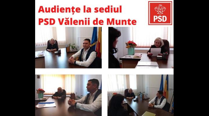 Deputatii PSD Bogdan Toader si Rodica Paraschiv acorda audiente in judet/ Azi au fost la Valenii de Munte