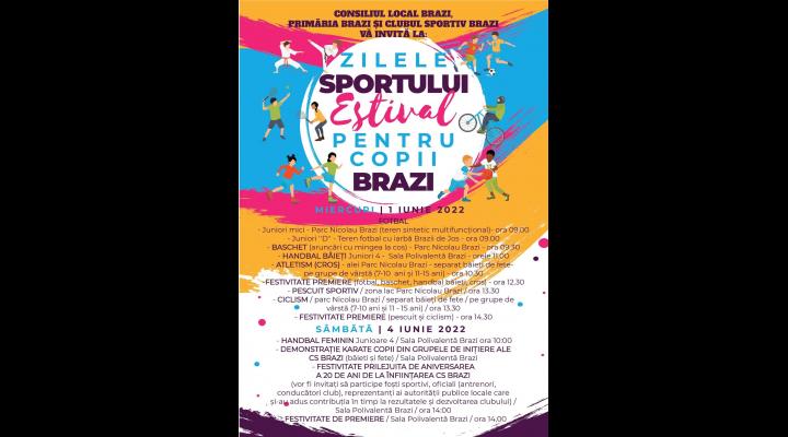 Elevii din comuna Brazi, invitați la „Zilele Sportului Estival pentru Copii” 