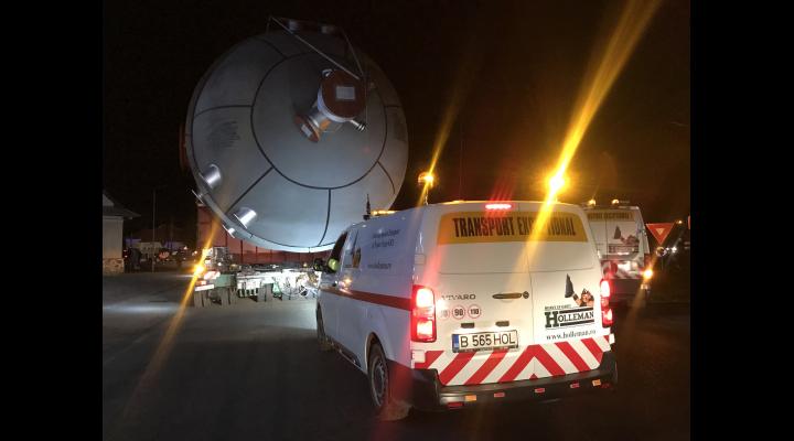 Un nou transport agabaritic va ajunge la noapte in Prahova