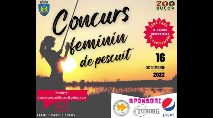 Concurs feminin de pescuit organizat duminică la Parcul Memorial „Constantin Stere”