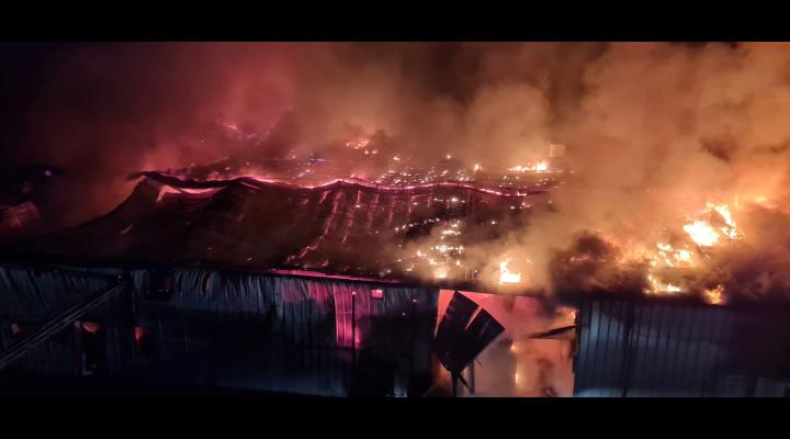 Incendiu izbucnit în comuna Gura Vitioarei/O persoană a suferit arsuri - UPDATE