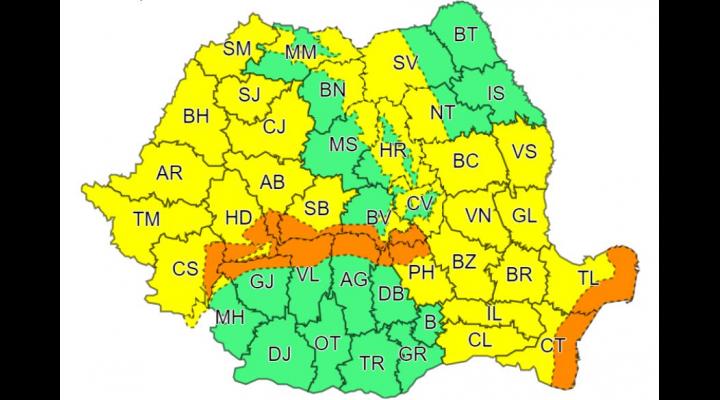 Viscol la munte/Meteorologii au emis cod portocaliu