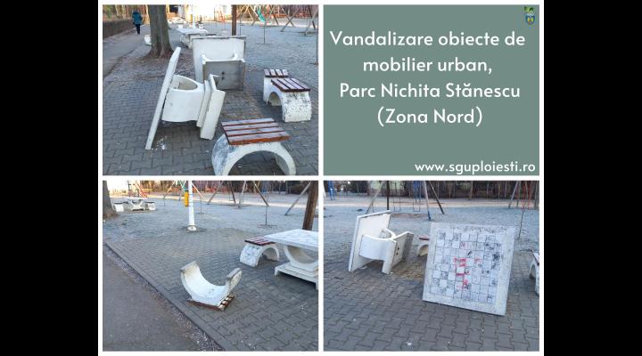 Vandalizare intr-un parc din Ploiesti