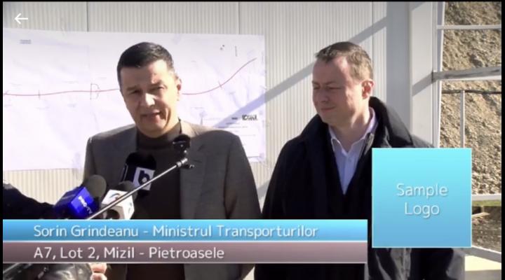 VIDEO: Ministrul Transporturilor a verificat lucrarile la autostrada A7, Lotul 2 dintre Mizil și Pietroasele 