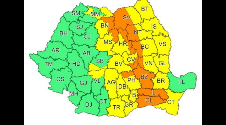 Avetizare meteo de vreme rea 