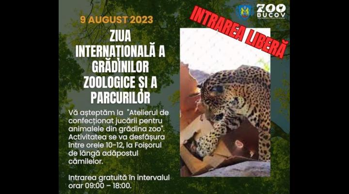 Intrare libera la Zoo Bucov, pe 9 august/ Copiii pot participa și la un atelier de confectionat jucarii