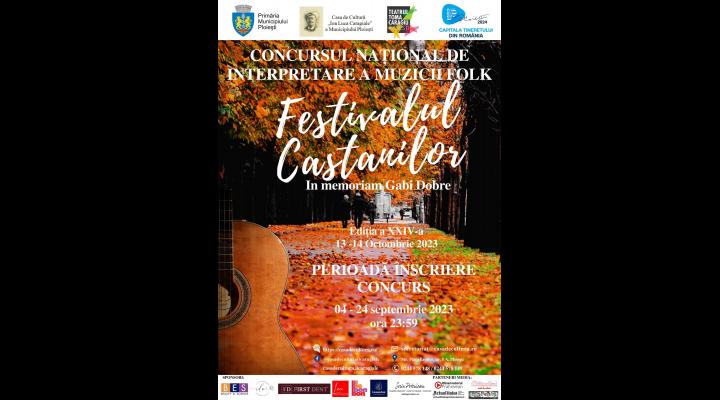 „Festivalul Castanilor - In memoriam Gabi Dobre” va avea loc în perioada 13-14 octombrie