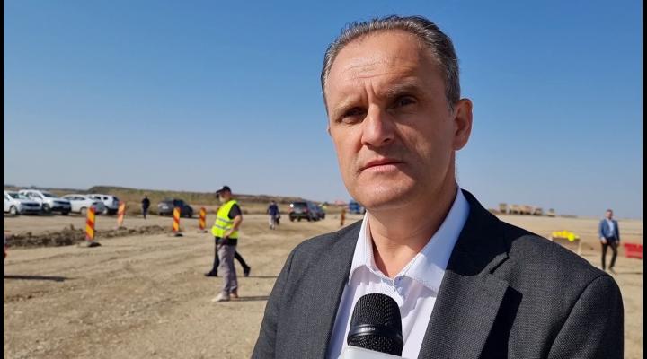 Virgiliu Nanu, președinte PSD Prahova si prefect al județului Prahova, în vizită pe șantierul A7 din județ - VIDEO