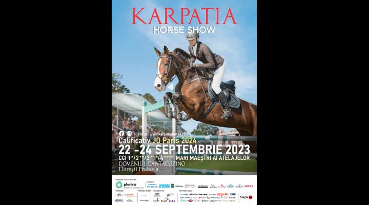 Karpatia Horse Show 2023: cea de-a opta ediție, calificativ pentru Jocurile Olimpice de la Paris! Probe ecvestre pline de adrenalină și spectacole cu muzică live!