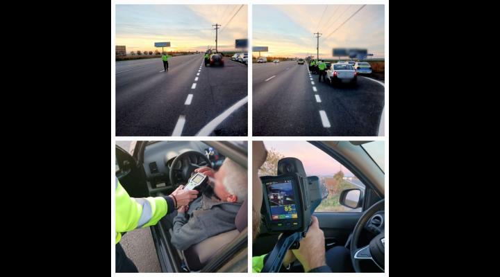 Se întâmplă acum! Acțiune rutieră pe Drumul Național 1, în afara orașului Băicoi - FOTO