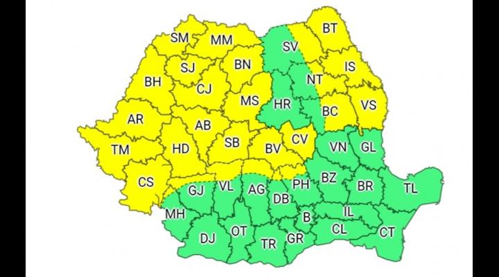 Intensificări ale vântului, anunțate de meteorologi