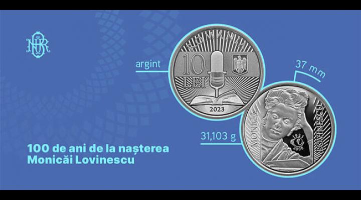 BNR a lansat o monedă de argint cu tema 100 de ani de la nașterea Monicăi Lovinescu