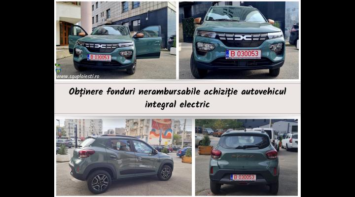 SGU Ploiești a obținut fonduri nerambursabile pentru achiziția unui autovehicul integral electric