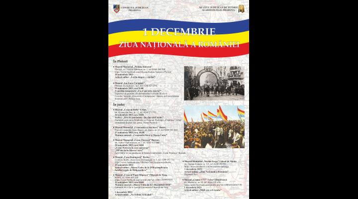 Programul activităților organizate de Muzeul de Istorie cu ocazia Zilei Naţionale a României