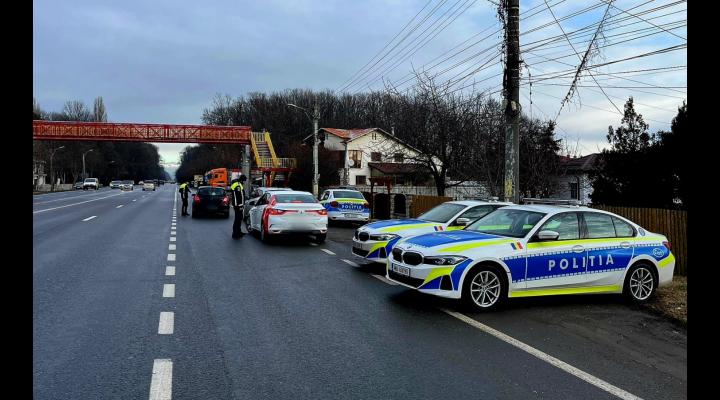 Acțiune rutieră în desfășurare în Prahova pe Drumul Național 1, în două puncte 