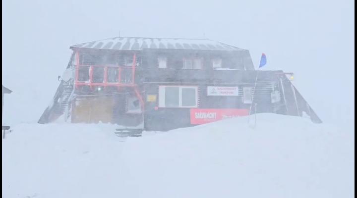 Viscol în Bucegi - VIDEO