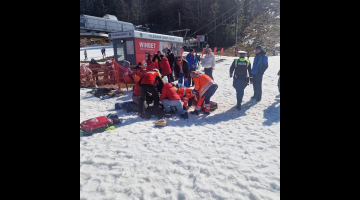 Turist salvat pe Pârtia Sorica, după ce intrase în stop-cardio respirator