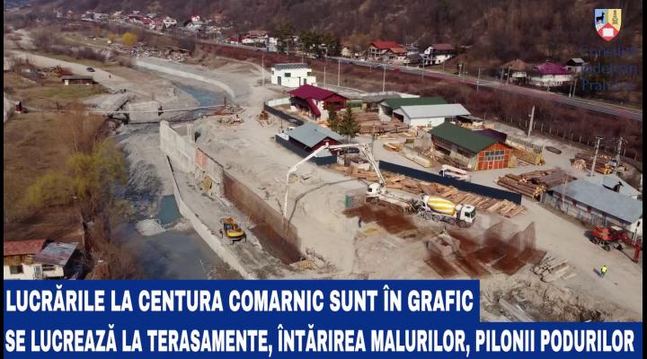 Stadiul lucrărilor la centura ocolitoare a orașului Comarnic 