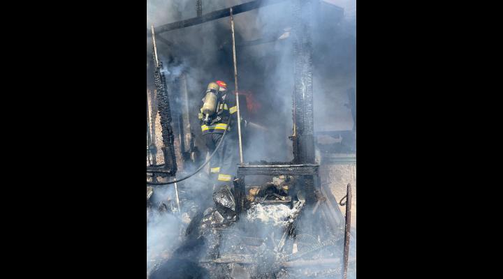 Incendiu izbucnit la o casă din Gura Vadului 