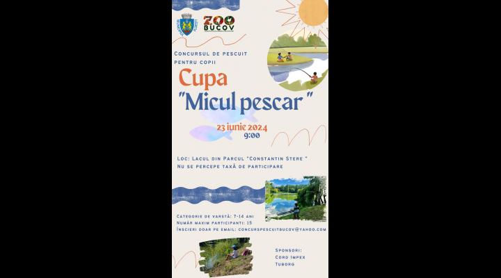 Concurs de pescuit pentru copii - „Cupa Micul Pescar”, pe 23 iunie, în parcul Constantin Stere