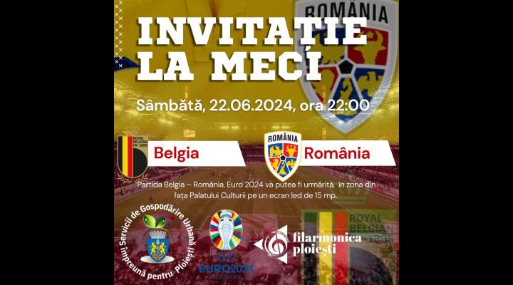 Un oraș alături de naționala de fotbal a României/Meciul va putea fi urmărit în centrul Ploieștiului