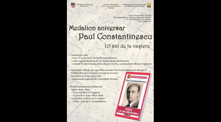 Medalion Aniversar – Paul Constantinescu -115 ani de la naștere