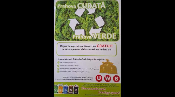 Deșeurile vegetale ale localnicilor din Filipeștii de Pădure se vor colecta gratuit duminică, 8 septembrie