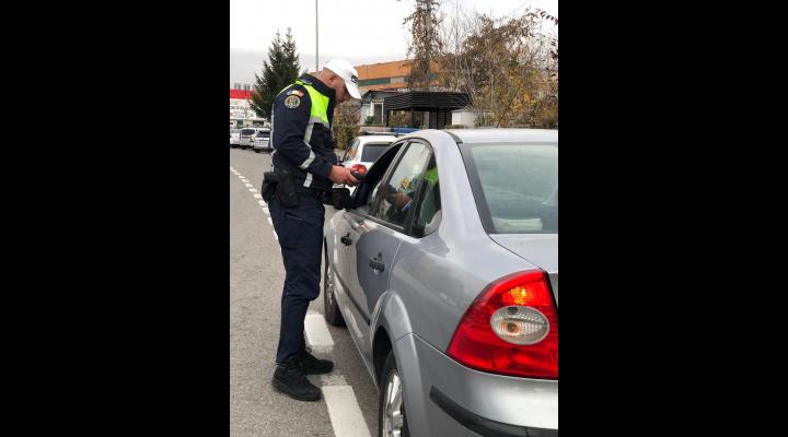 Razie a politistilor rutieri in Campina